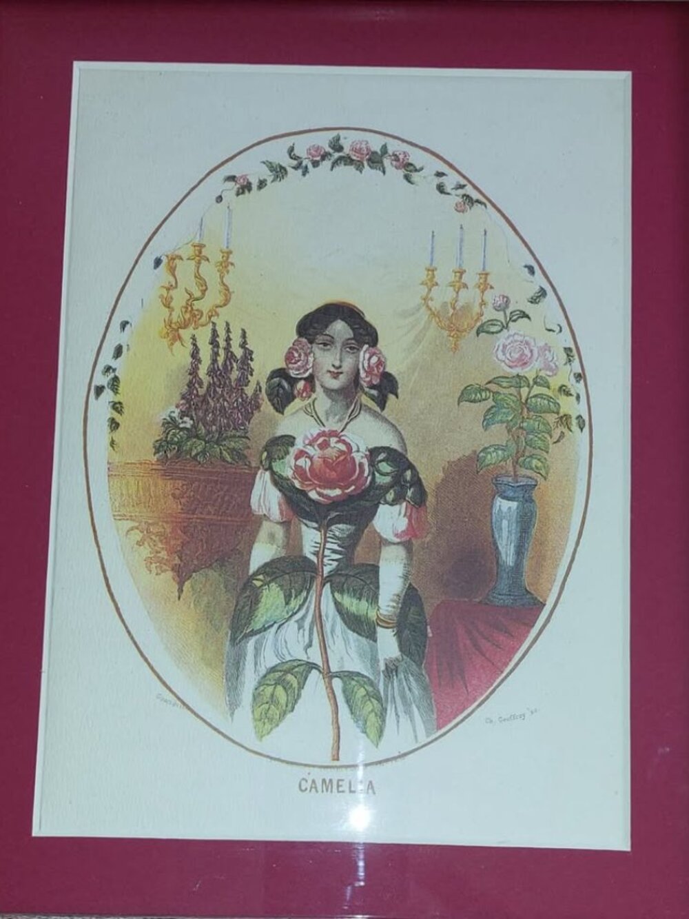 Unique rare French Print - framed